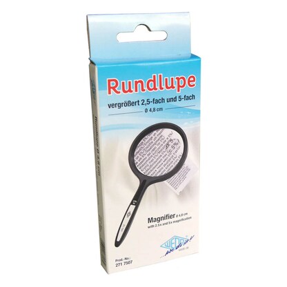 Artikelbild 4 für WEDO Lupe schwarz 2,5-fach und 5-fach, Ø 4,8 cm, Artikelnummer 564494