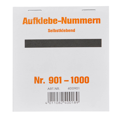 Artikelbild 4 für WOLF & APPENZELLER Klebenummern Zahlen, orange 20,0 x 24,0 mm, 100 Etiketten, Artikelnummer 241067
