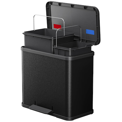 Artikelbild 4 für Hailo Öko Duo Plus L Mülleimer 17,0 + 9,0 l schwarz, 1 St., Artikelnummer 485583