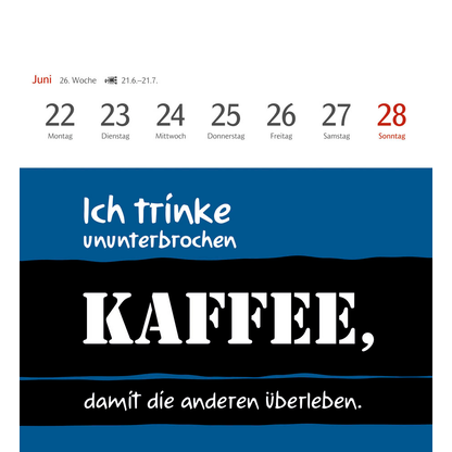 Artikelbild 7 für Harenberg Postkartenkalender Typo Sprüche 2026, 1 St., Artikelnummer 551289