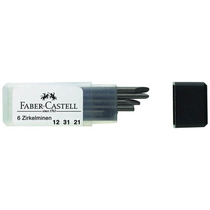 Artikelbild für FABER-CASTELL 123121 Zirkelminen H 2,0 mm, 6 St., Artikelnummer 483800