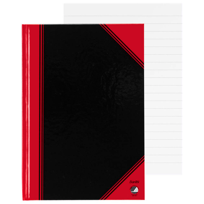 Artikelbild 2 für Bantex Notizbuch Chinakladde DIN A5 liniert, schwarz/rot Hardcover 192 Seiten, 1 St., Artikelnummer 429516