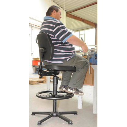 Artikelbild 2 für meychair Arbeitsdrehstuhl W15-H-PU-FR3 schwarz, Artikelnummer 621750