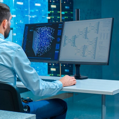 Artikelbild 6 für ergotron Monitor-Halterung LX-Dual 45-509-224 schwarz für 2 Monitore, Tischklemme, Artikelnummer 122509