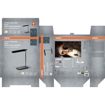 Artikelbild 5 für OSRAM Office Line Desk Roof Inductive Charging LED Schreibtischlampe schwarz 19 W, Artikelnummer 709976