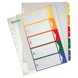 Artikelbild 1 für LEITZ Ordnerregister 1291 DIN A4 Vollformat, Überbreite 1-5 farbig 5-teilig, 1 Satz, Artikelnummer 614446