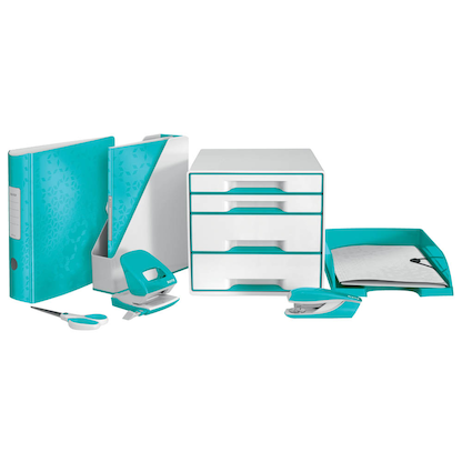 Artikelbild 4 für LEITZ WOW Sichtbuch DIN A4, 40 Hüllen eisblau-metallic, 1 St., Artikelnummer 401310