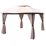 Artikelbild 1 für Garden Pleasure Pavillon PIRES oval, creme, 1 St., Artikelnummer 380417