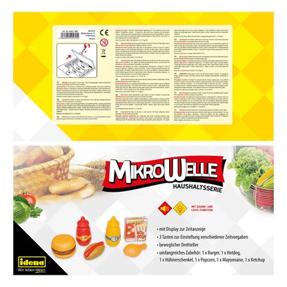 Artikelbild 3 für Idena Spielzeug-Küchenmaschine Mikrowelle mehrfarbig, Artikelnummer 141121