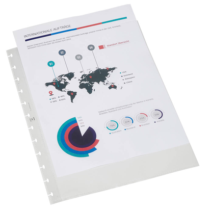 Artikelbild 5 für OXFORD Prospekthüllen Vario Zipp DIN A4 transparent genarbt 0,08 mm, 10 St., Artikelnummer 135806