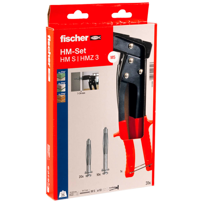 Artikelbild für fischer HM S/HMZ 3 531389 Dübel- und Schrauben-Sortiment, 31-teilig, Artikelnummer 626982