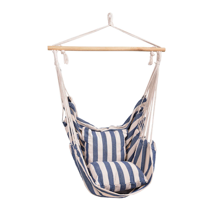 Artikelbild für Garden Pleasure Hängesessel TOBAGO weiß, blau, 1 St., Artikelnummer 542938