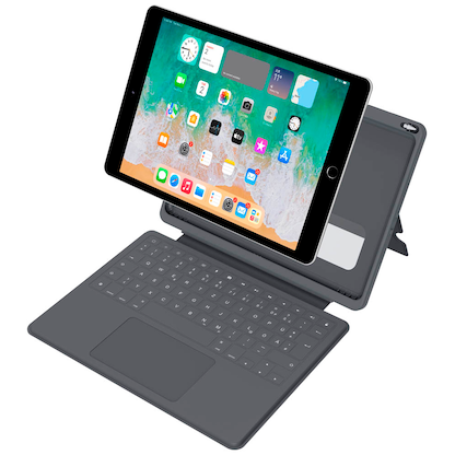Artikelbild für DEQSTER Smart Rugged Touch PLUS Keyboard Tablet-Tastatur schwarz geeignet für Apple iPad 7. Gen (2019), Apple iPad 8. Gen (2020), Apple iPad 9. Gen (2021), Artikelnummer 633517