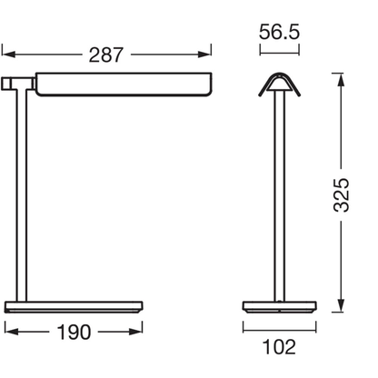 Artikelbild 3 für OSRAM Office Line Desk Roof Inductive Charging LED Schreibtischlampe schwarz 19 W, Artikelnummer 709976