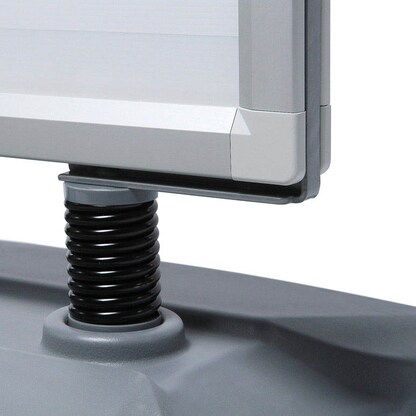 Artikelbild 2 für Showdown® Displays Kundenstopper Windtalker silber DIN A0 2 Fächer 88,7 x 83,5 x 149,7 cm, 1 St., Artikelnummer 692703