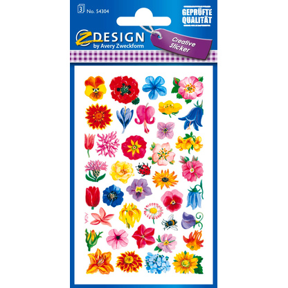 Artikelbild für AVERY Zweckform Aufkleber 54304 Blumen, 114 Etiketten, Artikelnummer 287833