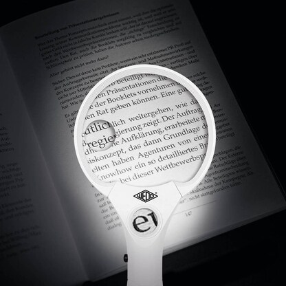 Artikelbild 2 für WEDO Lupe weiß/schwarz 3-fach, 4,5-fach, 12-fach, Artikelnummer 564507