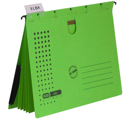 Artikelbild für ELBA Personalhefter chic ULTIMATE Karton grün DIN A4 5x kaufmännische Heftung, 5 St., Artikelnummer 796250