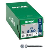 Artikelbild 1 für SPAX® Universalschrauben Z2 Senkkopf WIROX 1081010500605 5 mm x 60 mm, 500 St., Artikelnummer 394409