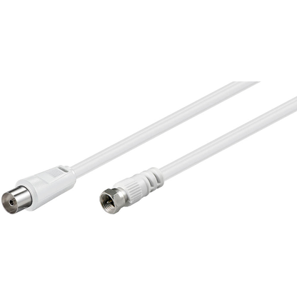 Artikelbild für goobay F/Koax SAT-Kabel 1,5 m weiß, 1 St., Artikelnummer 368973