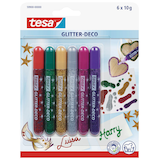 Artikelbild 1 für tesa Glitter Deco Classic Colors Klebestifte 10,0 g, 6 St., Artikelnummer 383707