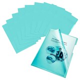 Artikelbild 1 für bene Sichthüllen DIN A4 blau glatt 0,15 mm, 100 St., Artikelnummer 839829