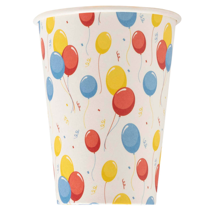 Artikelbild 2 für PROnappe Einweg-Kaffeebecher Ballons mehrfarbig 200,0 ml, 10 St., Artikelnummer 347037