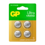 Artikelbild 1 für GP Knopfzellen CR2032 Lithium 3,0 V, 4 St., Artikelnummer 477857