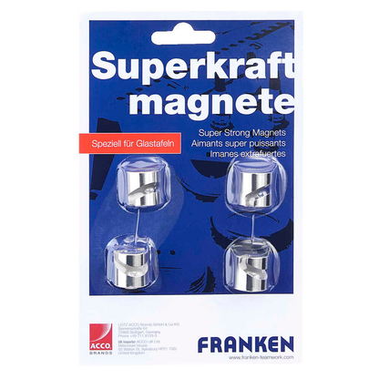 Artikelbild 6 für FRANKEN Magnethaken silber, Metall 1,6 x 1,6 cm, 4 St., Artikelnummer 529490