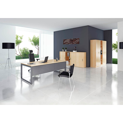 Artikelbild 5 für HAMMERBACHER Aktenschrank Unni SE1, V6100/3/3/SG ahorn 4 Fachböden 80,0 x 42,0 x 200,4 cm, Artikelnummer 402824