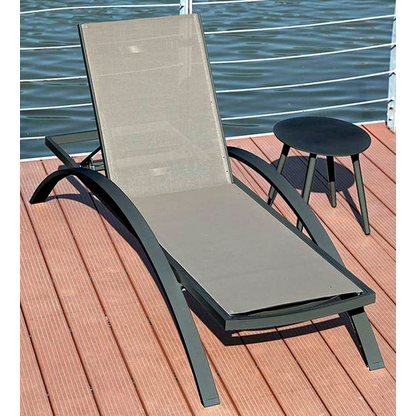 Artikelbild 2 für Garden Pleasure Sonnenliege Donna grau Aluminium, Artikelnummer 459659