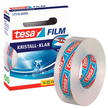 Artikelbild für tesa KRISTALL-KLAR Klebefilm transparent 15,0 mm x 33,0 m 1 Rolle, Artikelnummer 114645