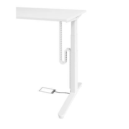 Artikelbild 3 für HAMMERBACHER Kabelführung 130,0 cm weiß, Artikelnummer 743092