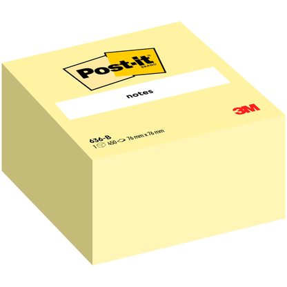 Artikelbild für Post-it® Haftnotizen 636B gelb, 1 St., Artikelnummer 116335