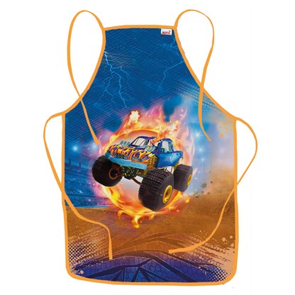 Artikelbild für ROTH Jungen Kinder Malschürze Monstertruck Fire blau Einheitsgröße 1 St., Artikelnummer 580569