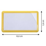 Artikelbild 1 für EICHNER Etikettentaschen gelb 10,0 x 5,8 cm, 50 St., Artikelnummer 701361