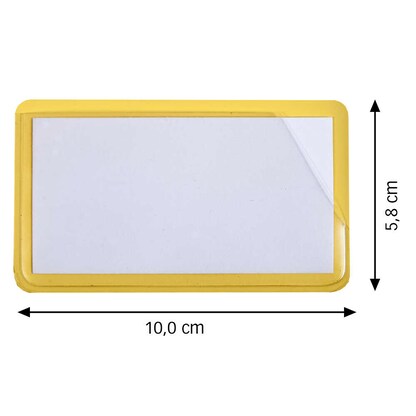 Artikelbild für EICHNER Etikettentaschen gelb 10,0 x 5,8 cm, 50 St., Artikelnummer 701361