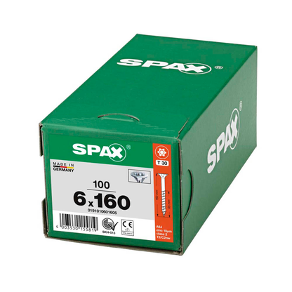 Artikelbild 9 für SPAX® Universalschrauben T30 Senkkopf WIROX 0191010601605 6 mm x 160 mm, 100 St., Artikelnummer 396228