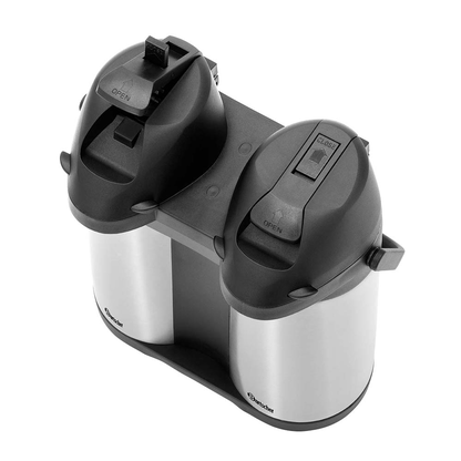 Artikelbild 3 für Bartscher Isolierkannen Duo 1,9L-ST schwarz, silber 2x 1,9 l, 1 St., Artikelnummer 427058
