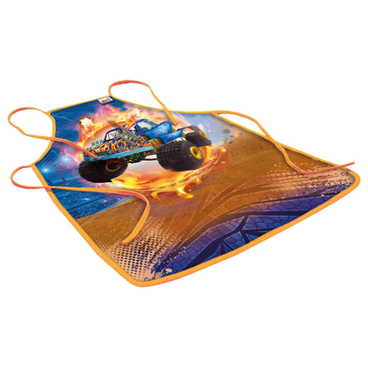 Artikelbild 4 für ROTH Jungen Kinder Malschürze Monstertruck Fire blau Einheitsgröße 1 St., Artikelnummer 580569
