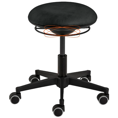 Artikelbild 2 für Mayer Arbeitshocker schwarz Kunstleder, 1 St., Artikelnummer 653267