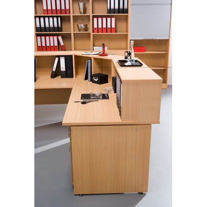 Artikelbild 5 für HAMMERBACHER Thekenaufsatz gerade, buche 108,0 x 32,0 x 35,0 cm, Artikelnummer 464529