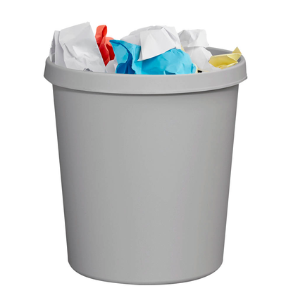 Artikelbild für helit Papierkorb 18,0 l lichtgrau, 1 St., Artikelnummer 684167