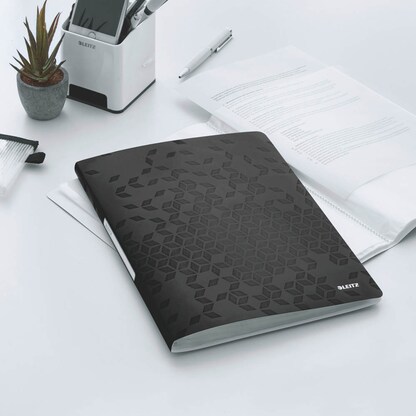 Artikelbild 2 für LEITZ WOW Sichtbuch DIN A4, 40 Hüllen schwarz-metallic, 1 St., Artikelnummer 906805