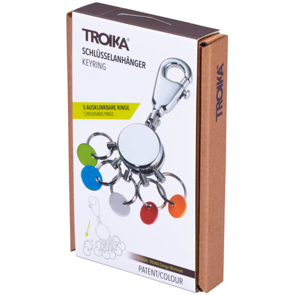 Artikelbild 4 für TROIKA® Schlüsselanhänger PATENT/Colour glänzend mehrfarbig, Artikelnummer 665879