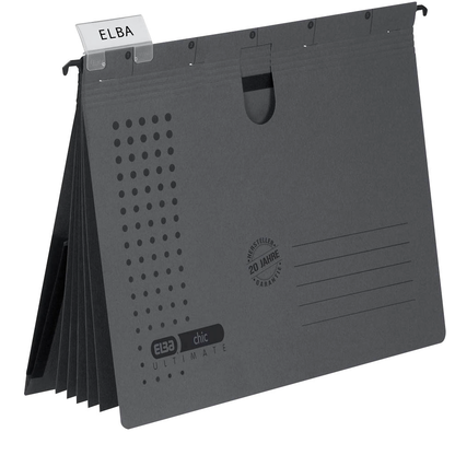 Artikelbild für ELBA Personalhefter chic ULTIMATE Karton anthrazit DIN A4 5x kaufmännische Heftung, 5 St., Artikelnummer 796300