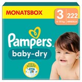 Artikelbild 1 für Pampers® Windeln baby-dry™ Monatsbox Gr. 3 (6-10 kg) für Babys und Kleinkinder, 222 St., Artikelnummer 273207