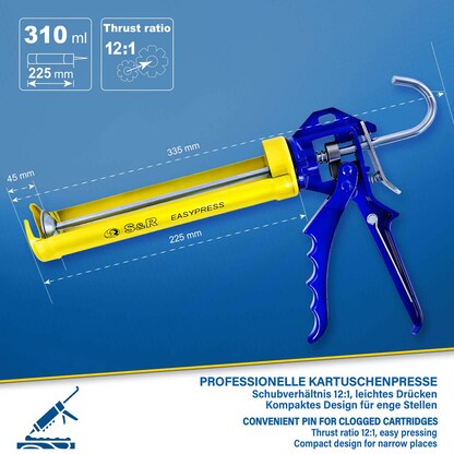 Artikelbild 7 für S&R Kartuschenpistole 310,0 ml, Artikelnummer 316297