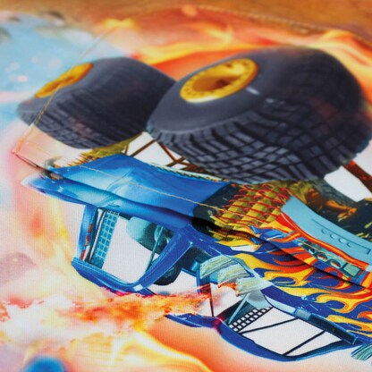Artikelbild 5 für ROTH Jungen Kinder Malschürze Monstertruck Fire blau Einheitsgröße 1 St., Artikelnummer 580569