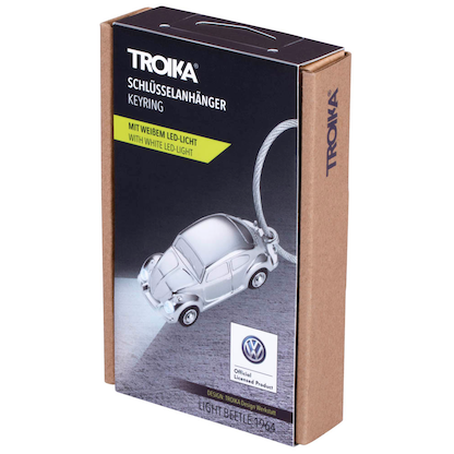 Artikelbild 4 für TROIKA® Schlüsselanhänger LIGHT BEETLE 1964 silber, Artikelnummer 666168